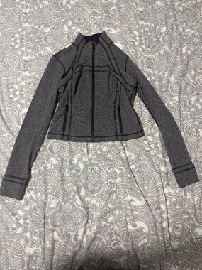 Lululemon Cropped Define Jacket Nulu Heather Black Size 10